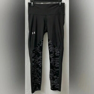 Women’s Under Armour Training HeatGear Compression Leggings Size Medium Black